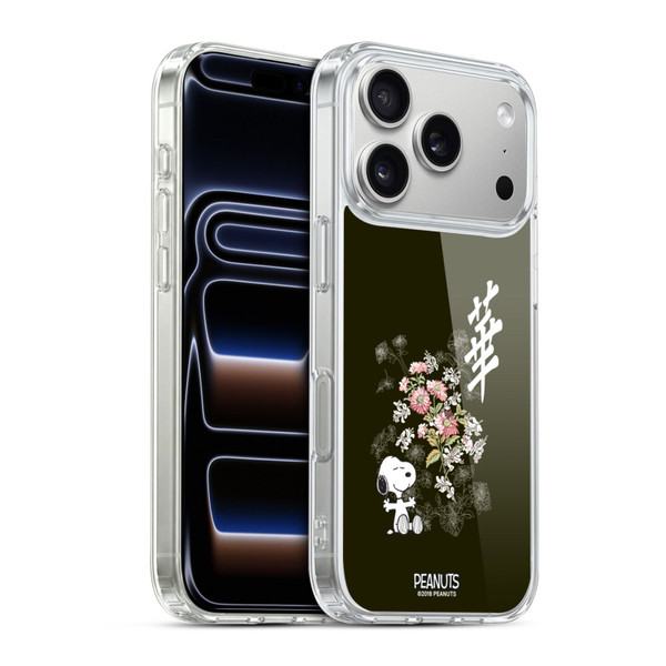 Peanuts Oriental Snoopy Floral Soft Gel Case for Apple iPhone 17 Pro