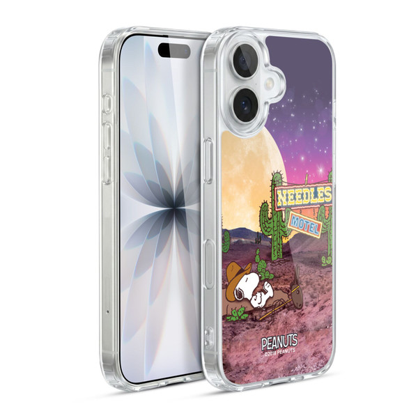 Peanuts Snoopy Space Cowboy Nebula Cactus Needles Soft Gel Case for Apple iPhone 17
