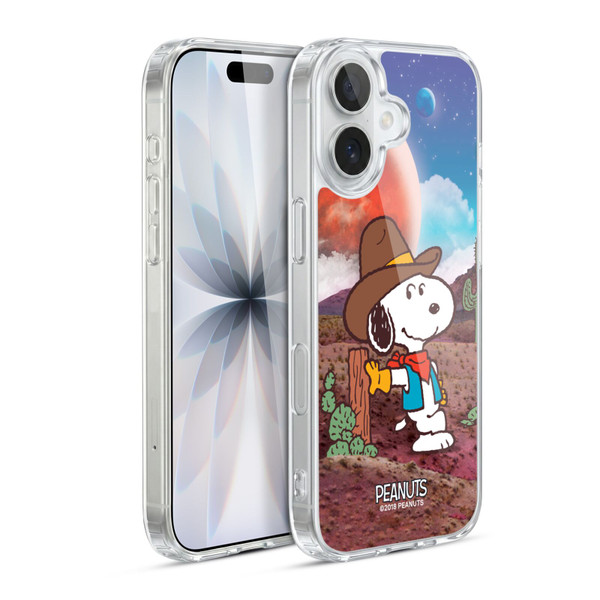 Peanuts Snoopy Space Cowboy Nebula Ranger Soft Gel Case for Apple iPhone 17