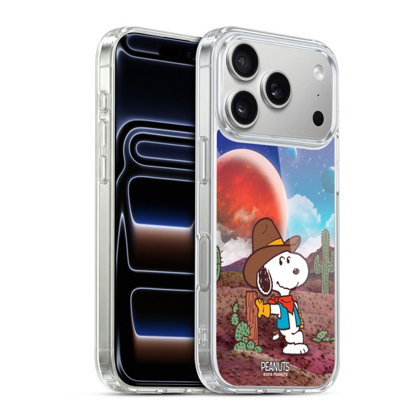 Peanuts Snoopy Space Cowboy Nebula Ranger Soft Gel Case for Apple iPhone 17 Pro
