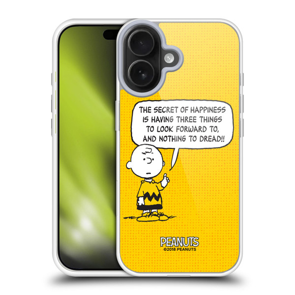 Peanuts Charlie Brown Happiness Soft Gel Case for Apple iPhone 17