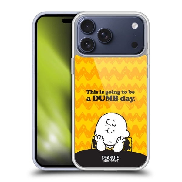 Peanuts Charlie Brown Dumb Day Soft Gel Case for Apple iPhone 17 Pro Max
