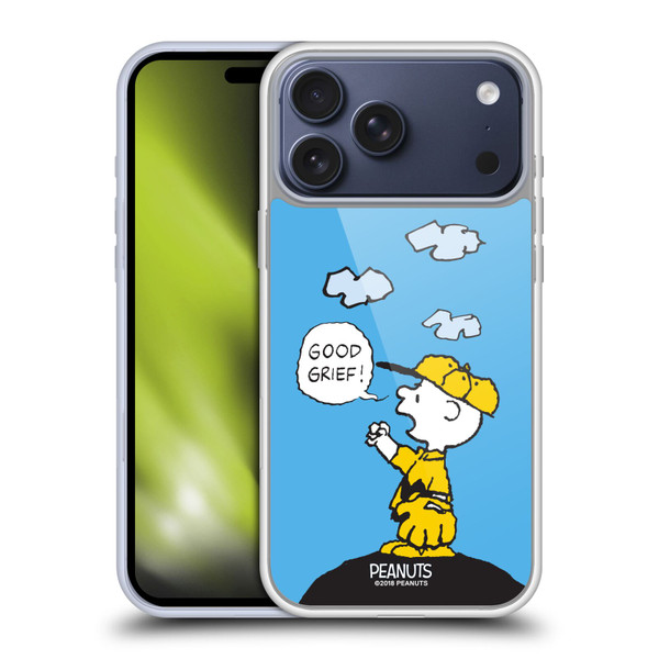 Peanuts Charlie Brown Good Grief Soft Gel Case for Apple iPhone 17 Pro Max Peanuts Charlie Brown Good Grief Soft Gel Case for Apple iPhone 17 Pro Max