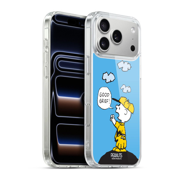 Peanuts Charlie Brown Good Grief Soft Gel Case for Apple iPhone 17 Pro Max
