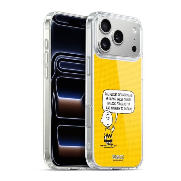 Peanuts Charlie Brown Happiness Soft Gel Case for Apple iPhone 17 Pro Max