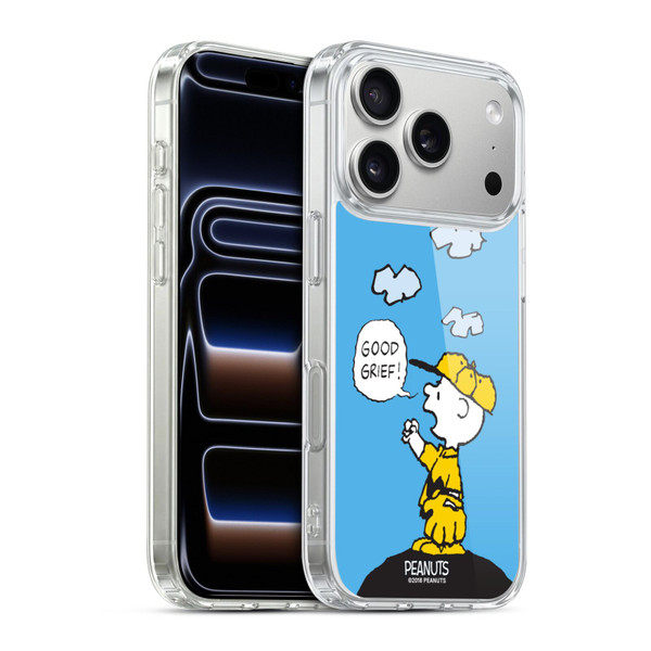 Peanuts Charlie Brown Good Grief Soft Gel Case for Apple iPhone 17 Pro