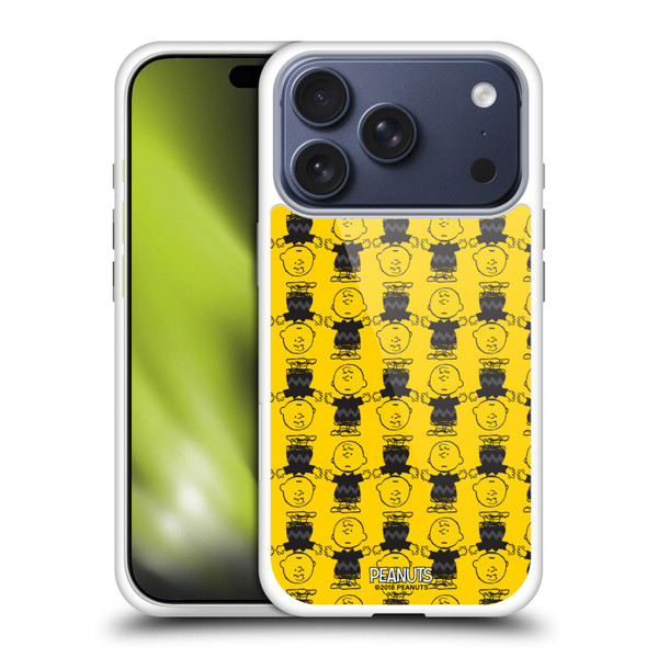 Peanuts Charlie Brown Patterns 2 Soft Gel Case for Apple iPhone 17 Pro