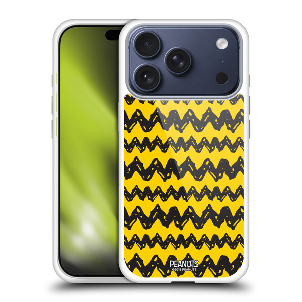 Peanuts Charlie Brown Patterns Soft Gel Case for Apple iPhone 17 Pro