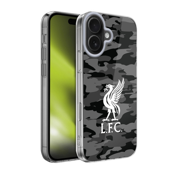 Liverpool Football Club Camou Away Colourways Liver Bird Soft Gel Case for Apple iPhone 17