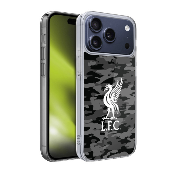 Liverpool Football Club Camou Away Colourways Liver Bird Soft Gel Case for Apple iPhone 17 Pro