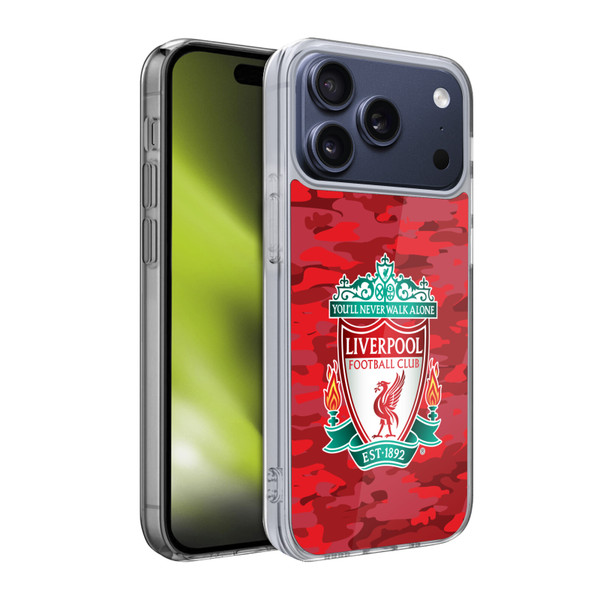Liverpool Football Club Camou Home Colourways Crest Soft Gel Case for Apple iPhone 17 Pro Liverpool Football Club Camou Home Colourways Crest Soft Gel Case for Apple iPhone 17 Pro