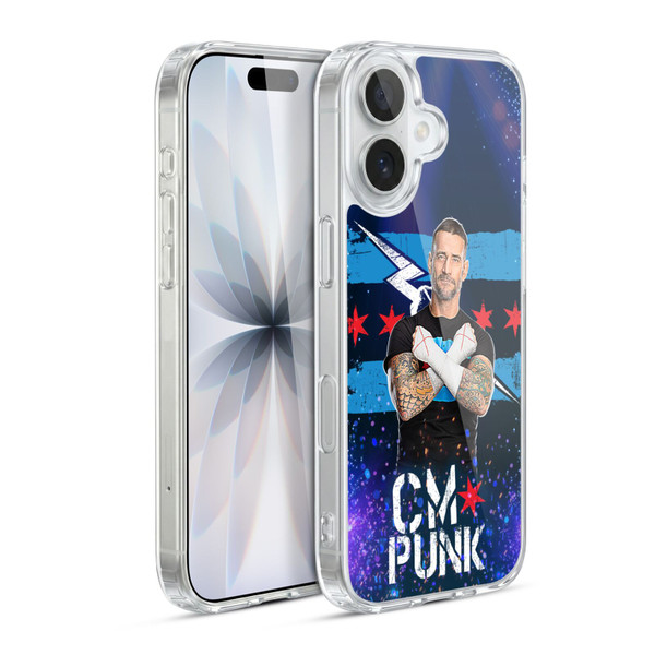 WWE CM Punk Portrait Soft Gel Case for Apple iPhone 17