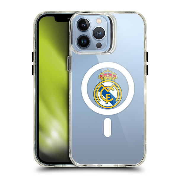 Real Madrid CF Logo Icon Crest SHOCKPROOF BUMPER CASE COMPATIBLE WITH  & MAGSAFE Apple iPhone 13 Pro Max