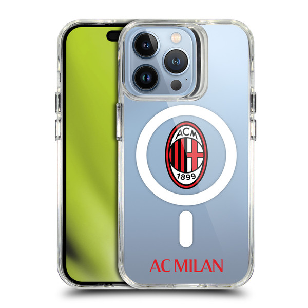 AC Milan Logo Icon Crest Logotype SHOCKPROOF BUMPER CASE COMPATIBLE WITH  & MAGSAFE Apple iPhone 13 Pro