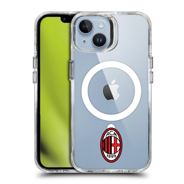 AC Milan Logo Icon Crest Minimalist SHOCKPROOF BUMPER CASE COMPATIBLE WITH  & MAGSAFE Apple iPhone 14