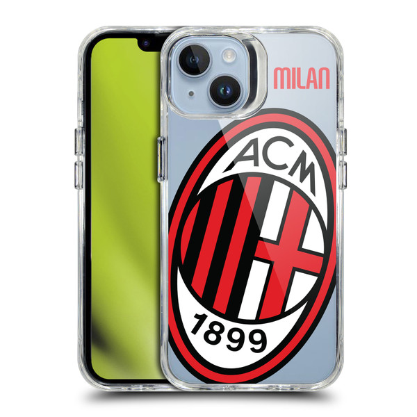 AC Milan Logo Icon Crest Oversized SHOCKPROOF BUMPER CASE COMPATIBLE WITH  & MAGSAFE Apple iPhone 14