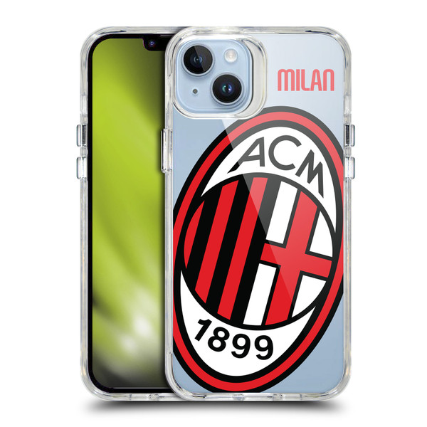 AC Milan Logo Icon Crest Oversized SHOCKPROOF BUMPER CASE COMPATIBLE WITH  & MAGSAFE Apple iPhone 14 Plus