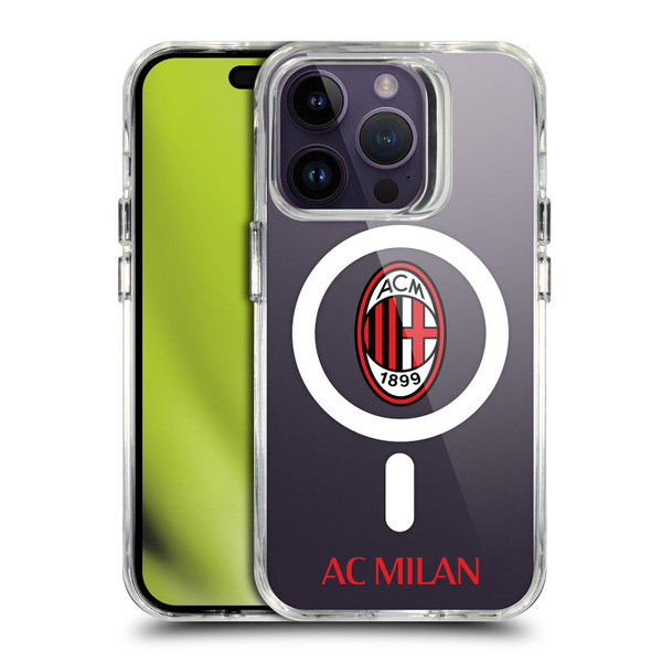 AC Milan Logo Icon Crest Logotype SHOCKPROOF BUMPER CASE COMPATIBLE WITH  & MAGSAFE Apple iPhone 14 Pro