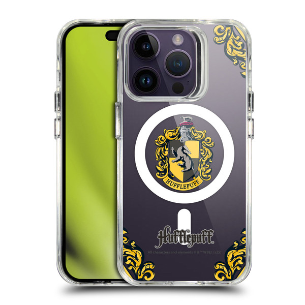 Harry Potter Houses Hufflepuff SHOCKPROOF BUMPER CASE COMPATIBLE WITH Apple iPhone 14 Pro & MAGSAFE