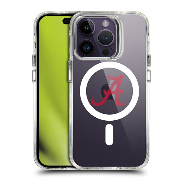 University Of Alabama UA The University Of Alabama Logo SHOCKPROOF BUMPER CASE COMPATIBLE WITH Apple iPhone 14 Pro & MAGSAFE