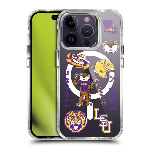 Louisiana State University LSU Louisiana State University LSU Icons SHOCKPROOF BUMPER CASE COMPATIBLE WITH Apple iPhone 14 Pro & MAGSAFE