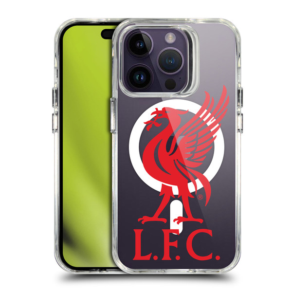 Liverpool Football Club Logo Icon Liverbird Oversized SHOCKPROOF BUMPER CASE COMPATIBLE WITH Apple iPhone 14 Pro & MAGSAFE Liverpool Football Club Logo Icon Liverbird Oversized SHOCKPROOF BUMPER CASE COMPATIBLE WITH Apple iPhone 14 Pro & MAGSAFE