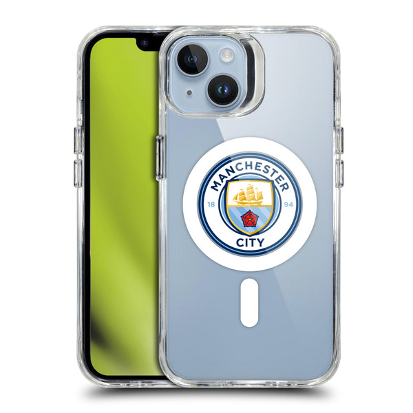 Manchester City Man City FC Logo Icon Crest SHOCKPROOF BUMPER CASE COMPATIBLE WITH Apple iPhone 14 & MAGSAFE