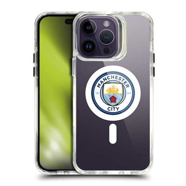 Manchester City Man City FC Logo Icon Crest SHOCKPROOF BUMPER CASE COMPATIBLE WITH Apple iPhone 14 Pro Max & MAGSAFE