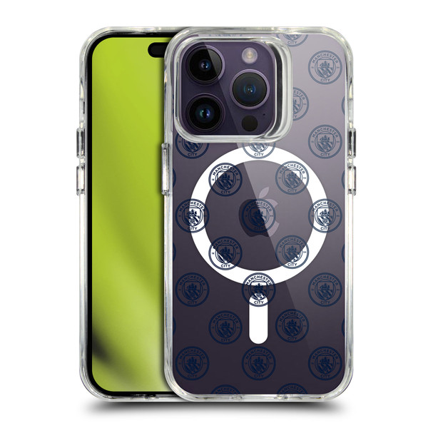 Manchester City Man City FC Logo Icon Flag SHOCKPROOF BUMPER CASE COMPATIBLE WITH Apple iPhone 14 Pro & MAGSAFE