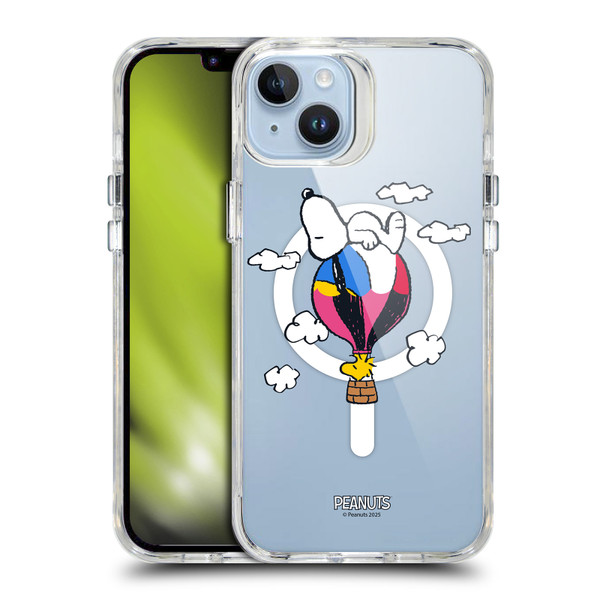 Peanuts Snoopy & Friends Woodstock Balloon SHOCKPROOF BUMPER CASE COMPATIBLE WITH  & MAGSAFE Apple iPhone 14 Plus