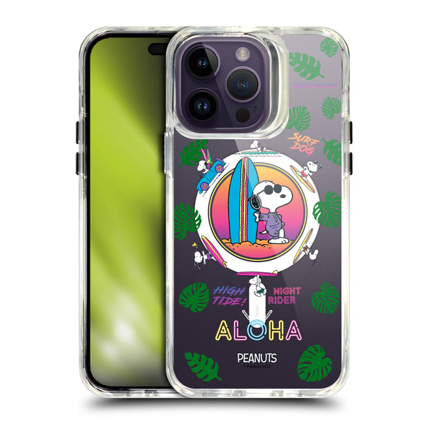 Peanuts Snoopy & Friends Tropical Surf SHOCKPROOF BUMPER CASE COMPATIBLE WITH  & MAGSAFE Apple iPhone 14 Pro Max