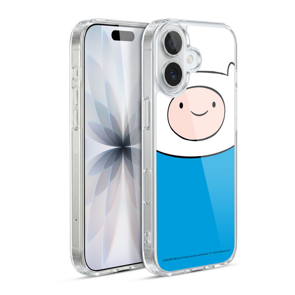 Adventure Time Graphics Finn The Human Soft Gel Case for Apple iPhone 17
