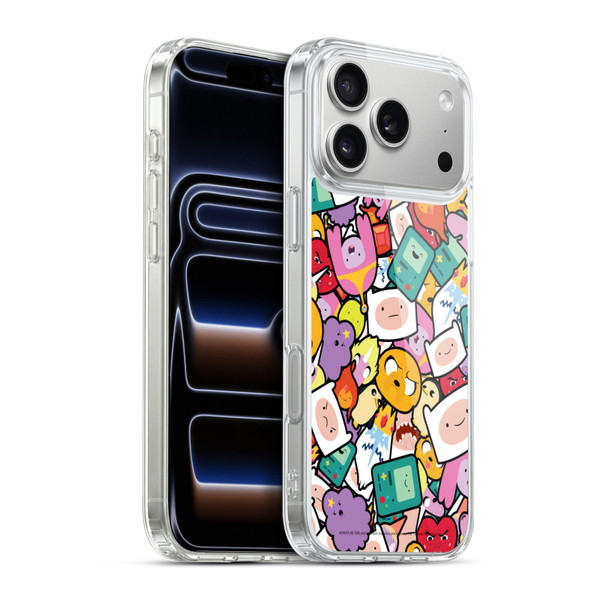 Adventure Time Graphics Pattern Soft Gel Case for Apple iPhone 17 Pro Max