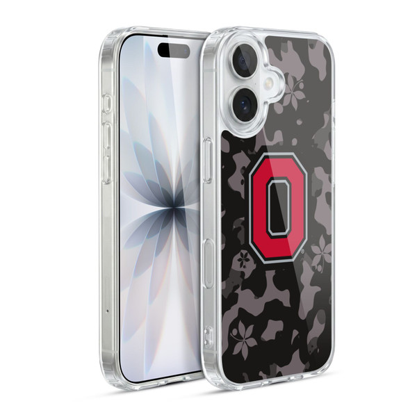 Ohio State University Logo Dark Camou Soft Gel Case for Apple iPhone 17