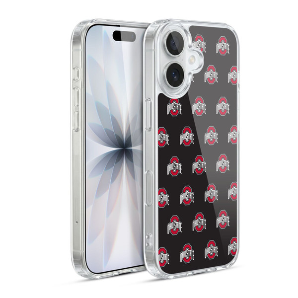 Ohio State University Logo Pattern Soft Gel Case for Apple iPhone 17