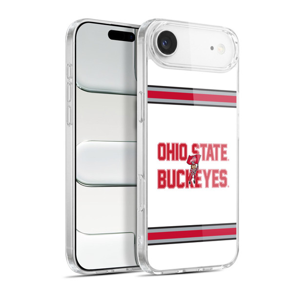 Ohio State University Logo White Stripes Soft Gel Case for Apple iPhone 17 Air