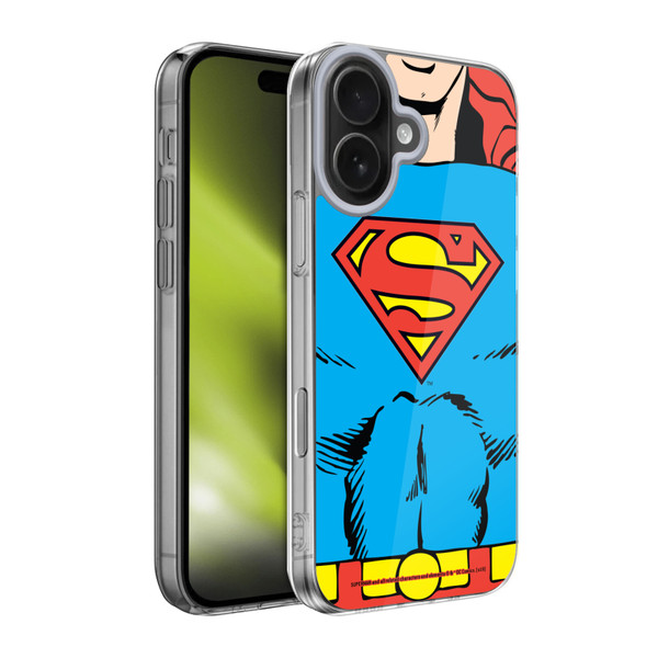 Superman DC Comics Logos Classic Costume Soft Gel Case for Apple iPhone 17
