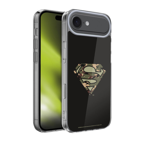 Superman DC Comics Logos Camouflage Soft Gel Case for Apple iPhone 17 Air