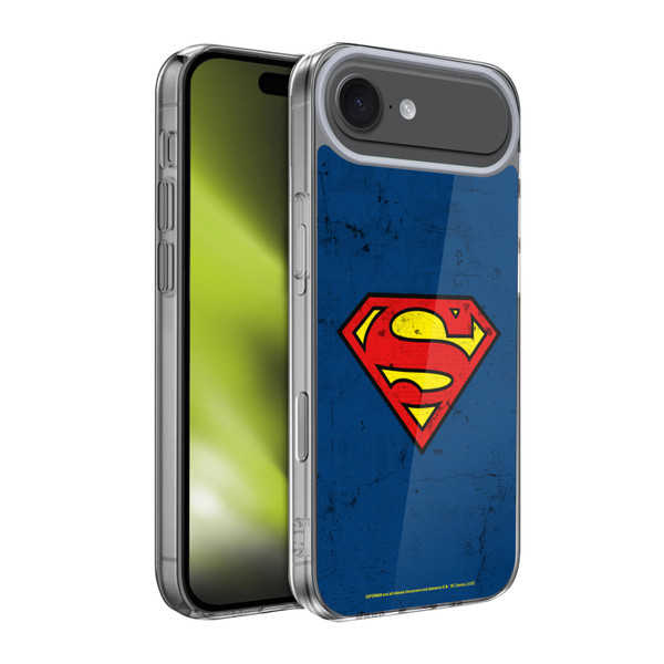 Superman DC Comics Logos Distressed Look Soft Gel Case for Apple iPhone 17 Air
