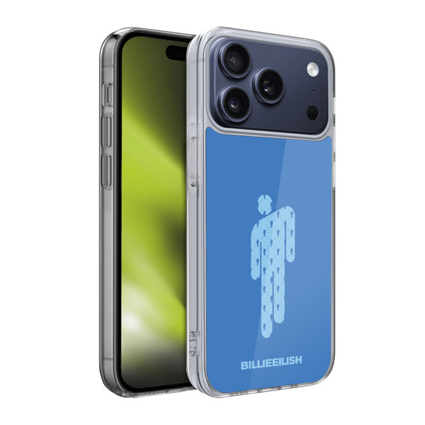 Billie Eilish Key Art Blohsh Blue Soft Gel Case for Apple iPhone 17 Pro