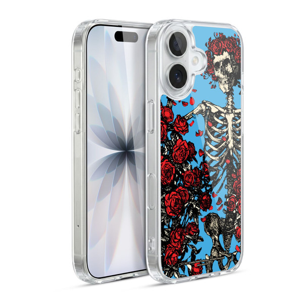 Grateful Dead Trends Bertha Skull Roses Soft Gel Case for Apple iPhone 17