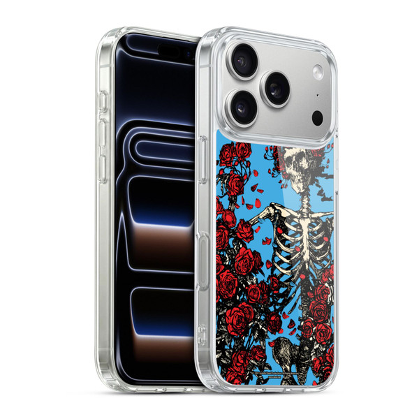 Grateful Dead Trends Bertha Skull Roses Soft Gel Case for Apple iPhone 17 Pro