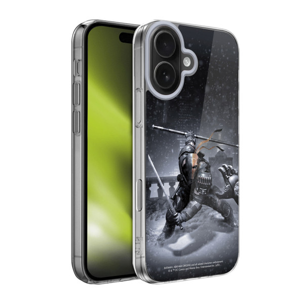 Batman Arkham Origins Key Art Deathstroke Soft Gel Case for Apple iPhone 17