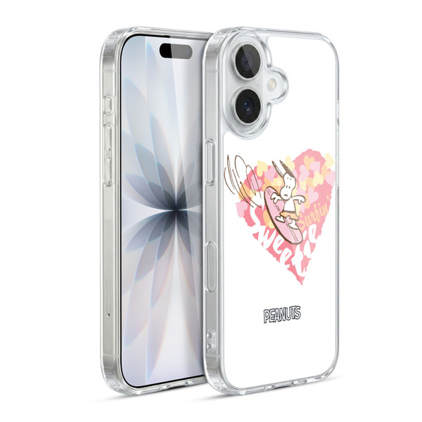 Peanuts Beach Snoopy Surfing Sweetie Soft Gel Case for Apple iPhone 17