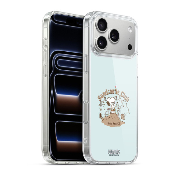 Peanuts Beach Snoopy Sand Castle Soft Gel Case for Apple iPhone 17 Pro Max