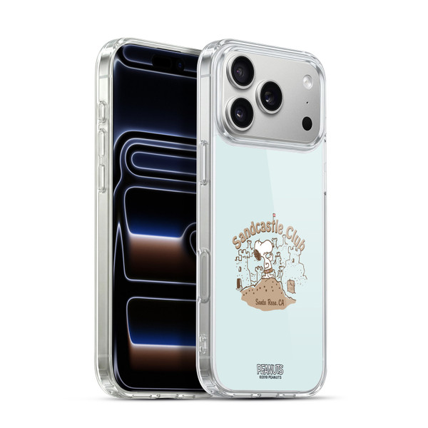 Peanuts Beach Snoopy Sand Castle Soft Gel Case for Apple iPhone 17 Pro Max
