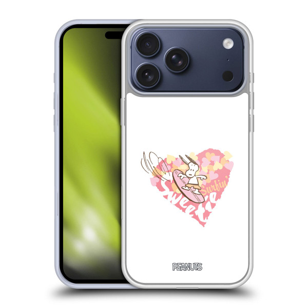 Peanuts Beach Snoopy Surfing Sweetie Soft Gel Case for Apple iPhone 17 Pro Max Peanuts Beach Snoopy Surfing Sweetie Soft Gel Case for Apple iPhone 17 Pro Max