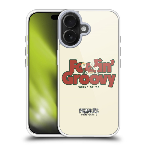Peanuts Woodstock 50th Schroeder Snoopy Groovy Soft Gel Case for Apple iPhone 17