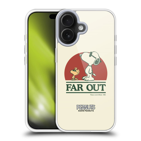 Peanuts Woodstock 50th Snoopy Woodstock Far Out Soft Gel Case for Apple iPhone 17