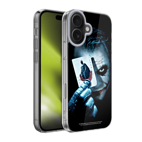 The Dark Knight Key Art Joker Card Soft Gel Case for Apple iPhone 17